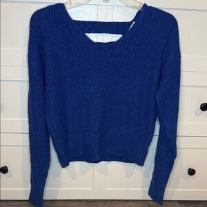 Active USA knit sweater with ladder back